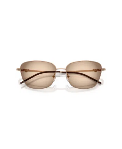 Emporio Armani Women's Geometric Sunglasses, Ea2170 In Gold
