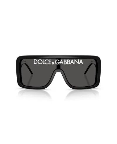 Dolce & Gabbana Womens Black Dg6204 Rectangular-frame Acetate Sunglasses In Black