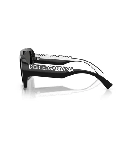 Dolce & Gabbana Womens Black Dg6204 Rectangular-frame Acetate Sunglasses In Black
