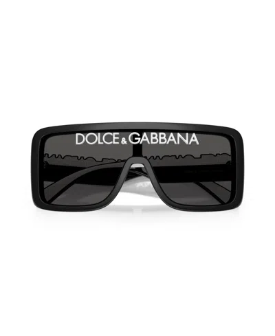 Dolce & Gabbana Womens Black Dg6204 Rectangular-frame Acetate Sunglasses In Black
