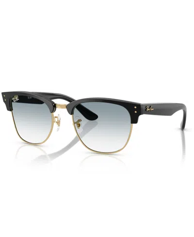 Ray Ban Clubmaster Reverse Square Sunglasses In Black