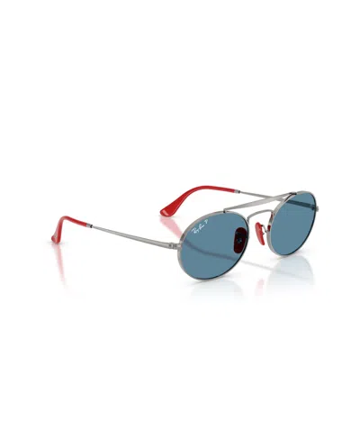 Ray Ban Unisex Polarized Sunglasses, Rb3775m In Blue
