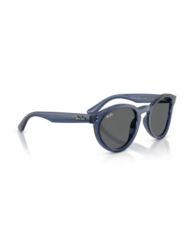 Ray Ban Unisex Round Sunglasses, Rbr0505s In Blue