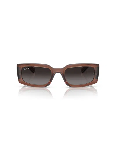 Ray Ban Unisex Polarized Sunglasses, Kiliane Rb4395f In Brown