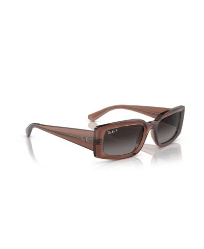Ray Ban Unisex Polarized Sunglasses, Kiliane Rb4395f In Brown