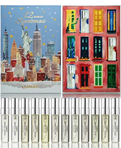 Lovery 12-pc Limited-edition Luxury Eau De Parfum Advent Calendar Scentmas Gift Set In Transparent