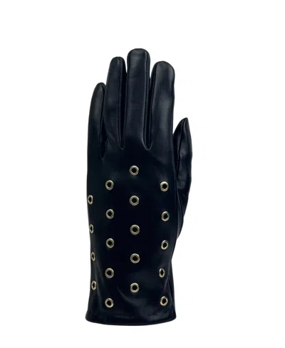 Marcus Adler Genuine Leather Glove In Black