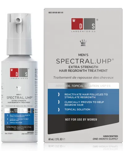 Ds Laboratories Spectral.uhp Men's Extra Strength Hair Regrowth Treatment With Minoxidil 5%, 60 ml In Transparent