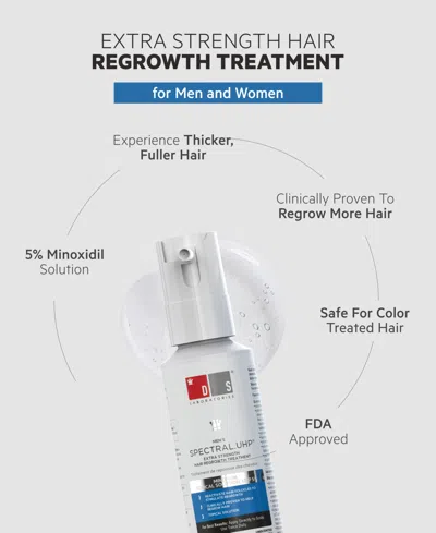 Ds Laboratories Spectral.uhp Men's Extra Strength Regrowth Treatment With Minoxidil 5%, 3-month Supply In Transparent