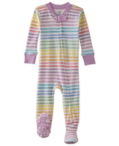 Butterblu Baby Cruz Footed Sleeper Pajama In Pink