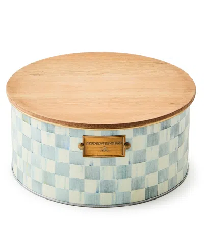 Mackenzie-childs Sterling Check Large Citronella Candle In White