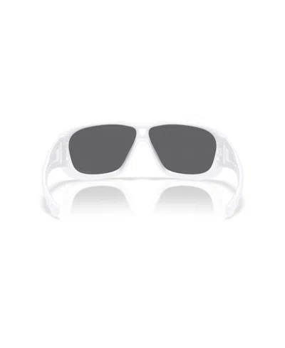 Oakley Full Rim Rectangular Sunglasses In White