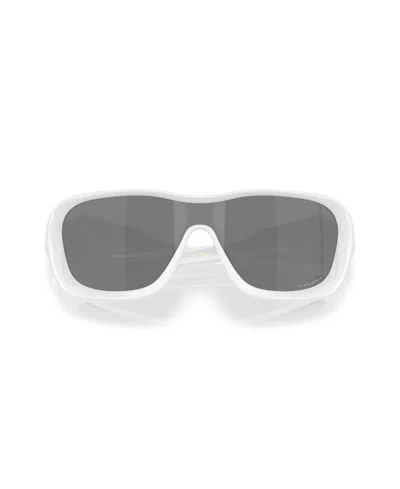 Oakley Full Rim Rectangular Sunglasses In White