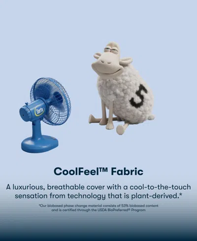 Serta Perfect Sleeper Osiria Rose 14" Medium Pillow Top Mattress Set, Queen In Blue