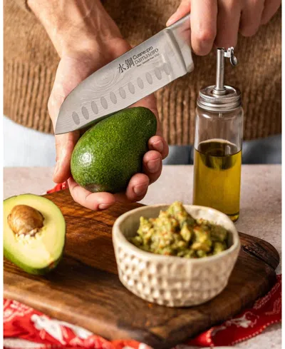 Cuisine::pro Damashiro Kumi 7-pc. Knife Block Set In Silver