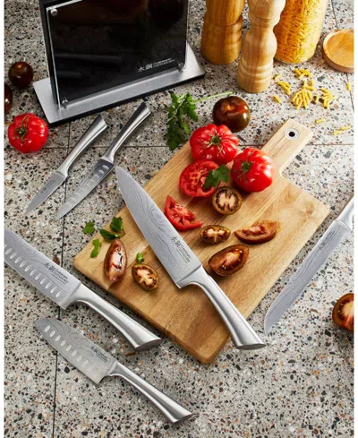 Cuisine::pro Damashiro Kumi 7-pc. Knife Block Set In Silver