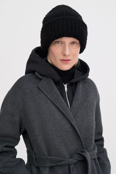 Filippa K Fluffy Hat In Black