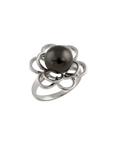 Splendid Pearls Silver 10mm Pearl Ring In Metallic