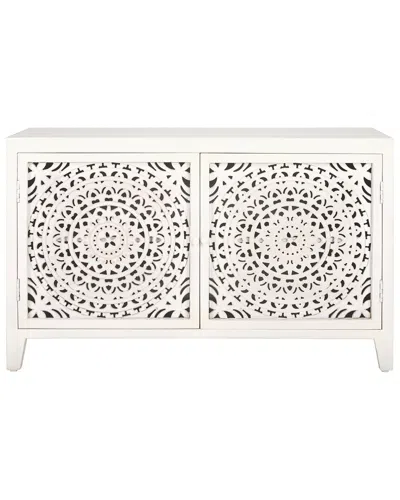 Safavieh Raura 2-shelf 2-door Media Stand In White