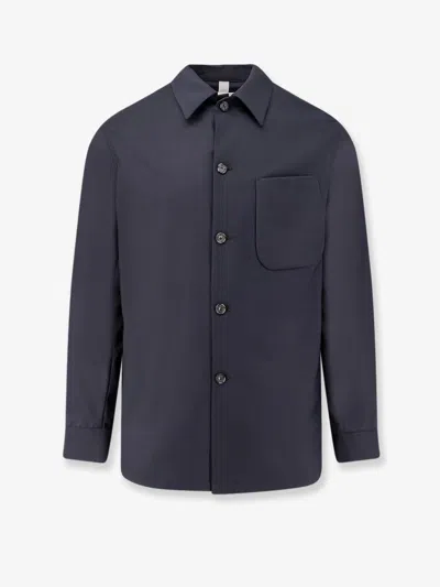 Hevo Bari Viscose Blend Shirt In Blue