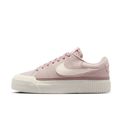 Nike Women's Court Legacy Lift Shoes In Pink