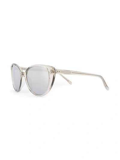 Shop Linda Farrow Cat-eye Sunglasses In Neutrals