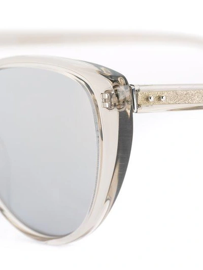 Shop Linda Farrow Cat-eye Sunglasses In Neutrals