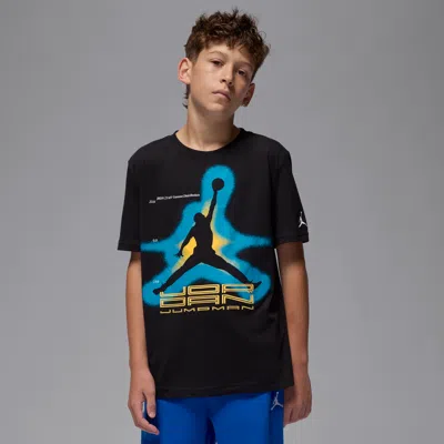Jordan Big Kids Aj11 Gamma Retro T-shirt In Black
