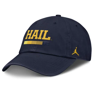 Nike Men's Michigan Primetime Campus Club Jordan Brand College Adjustable Hat In Blue