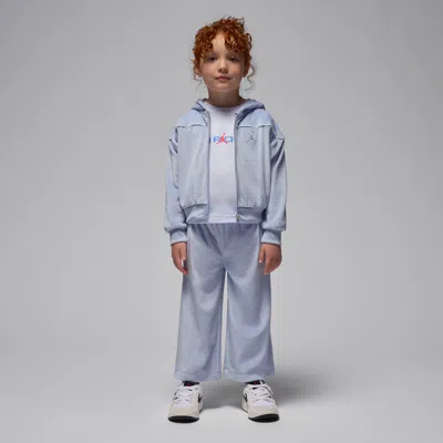 Jordan Mountainside Toddler 2-piece Velour Set In Gray