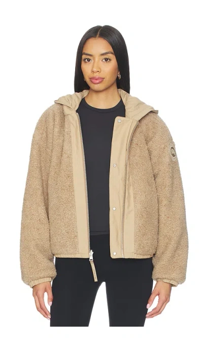Canada Goose Alberni Reversible Fleece Bomber Jacket In Neutral