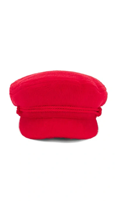 Brixton Fiddler Fisherman Cap In Red