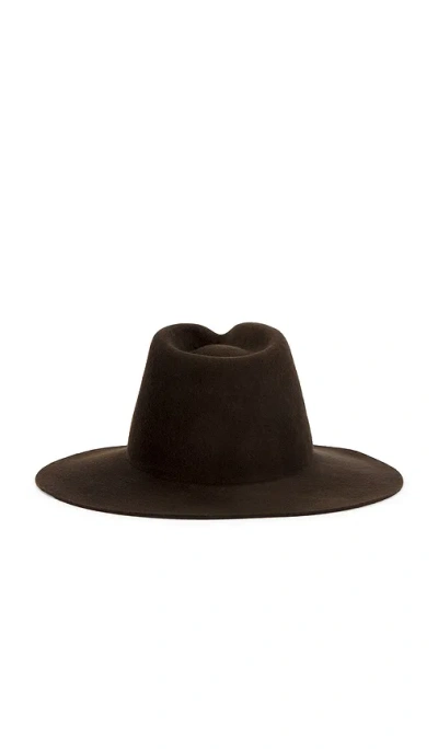 Janessa Leone Kiko Fedora Hat In Black