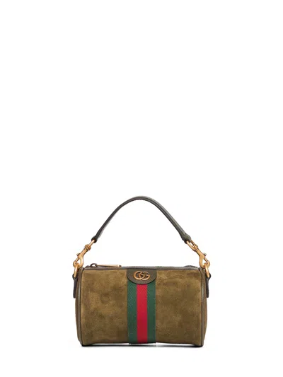 Gucci Mini Handbag Featuring Top Handle In Green
