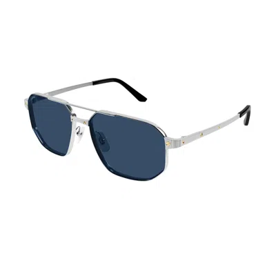 Cartier Ct0462s Santos De Sunglasses In Blue