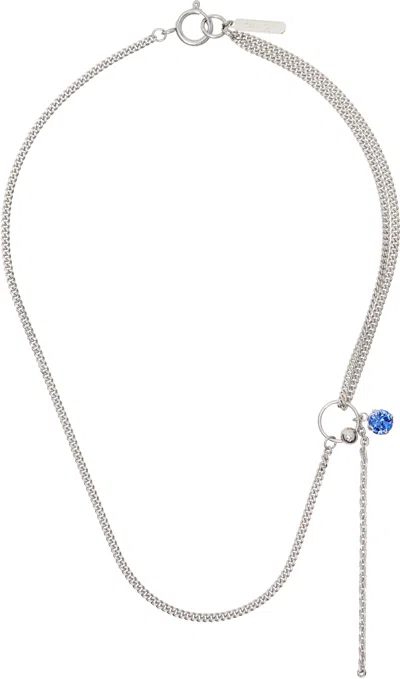 Justine Clenquet Ssense Exclusive Larry Necklace In Silver