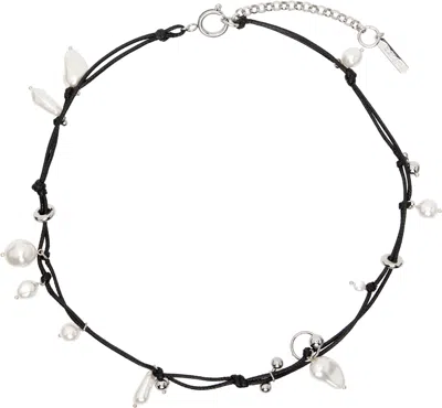 Justine Clenquet Ssense Exclusive Stella Necklace In Black