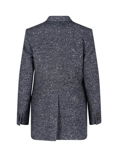 Tagliatore Tailored Grey Jacket With Sleek Silhouette In Gray