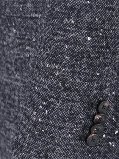 Tagliatore Tailored Grey Jacket With Sleek Silhouette In Gray