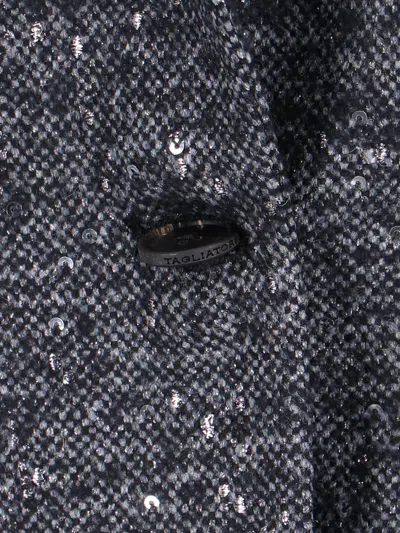 Tagliatore Tailored Grey Jacket With Sleek Silhouette In Gray