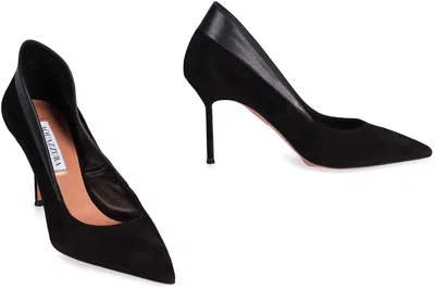 Aquazzura 85mm Guanto Pointed Pumps In Black