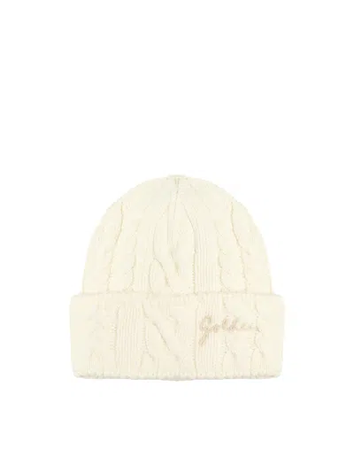Golden Goose Journey Beanie Hat In Brown