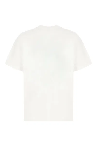 Casablanca Multicolour Graphic T-shirt With Organic Cotton Comfort In White