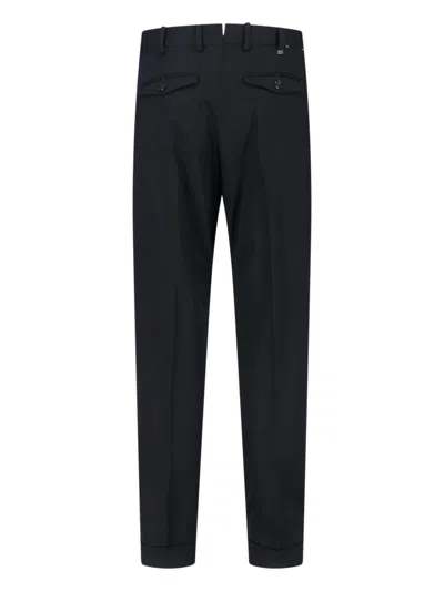 Pt Torino Virgin Wool Pants In Black