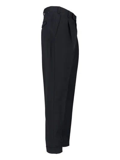 Pt Torino Virgin Wool Pants In Black