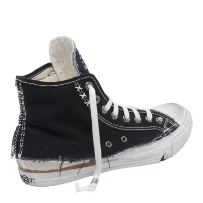 Maison Margiela Men High-top Sneakers With A Distressed Effect In Black