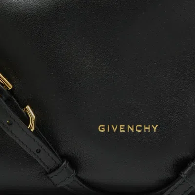 Givenchy Voyou Mini Shoulder Bag In Shiny Leather In Black