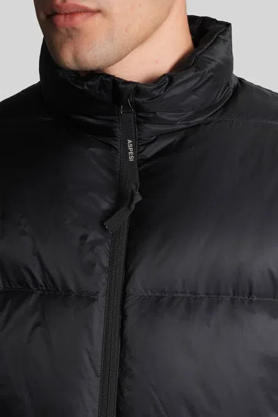 Aspesi Noguchi Puffer In Black Polyester In Black