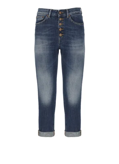 Dondup Women's Koons - Loose Jeans With Jewelled Buttons In Blue