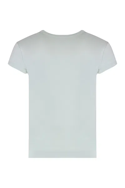 Diesel T-angie Cotton Crew-neck T-shirt In Green